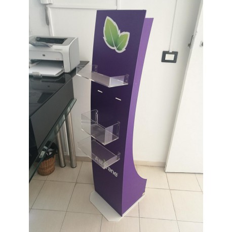Totem en PVC Expansé Habillé avec Poches