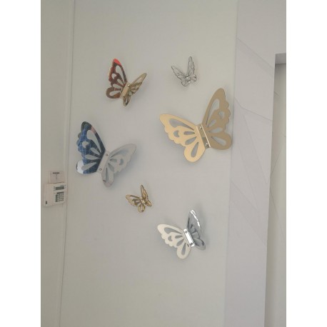 Papillons Décor Plexiglas Miroir