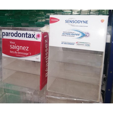 Présentoirs Parodontax Sensodyne