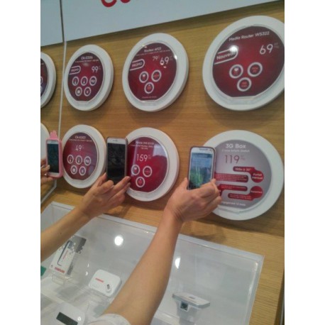 Supports vitrine Ooredoo